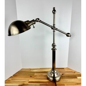 Visual‎ Comfort, BZ Adjustable Table Office Desk Lamp, Brushed Nickel